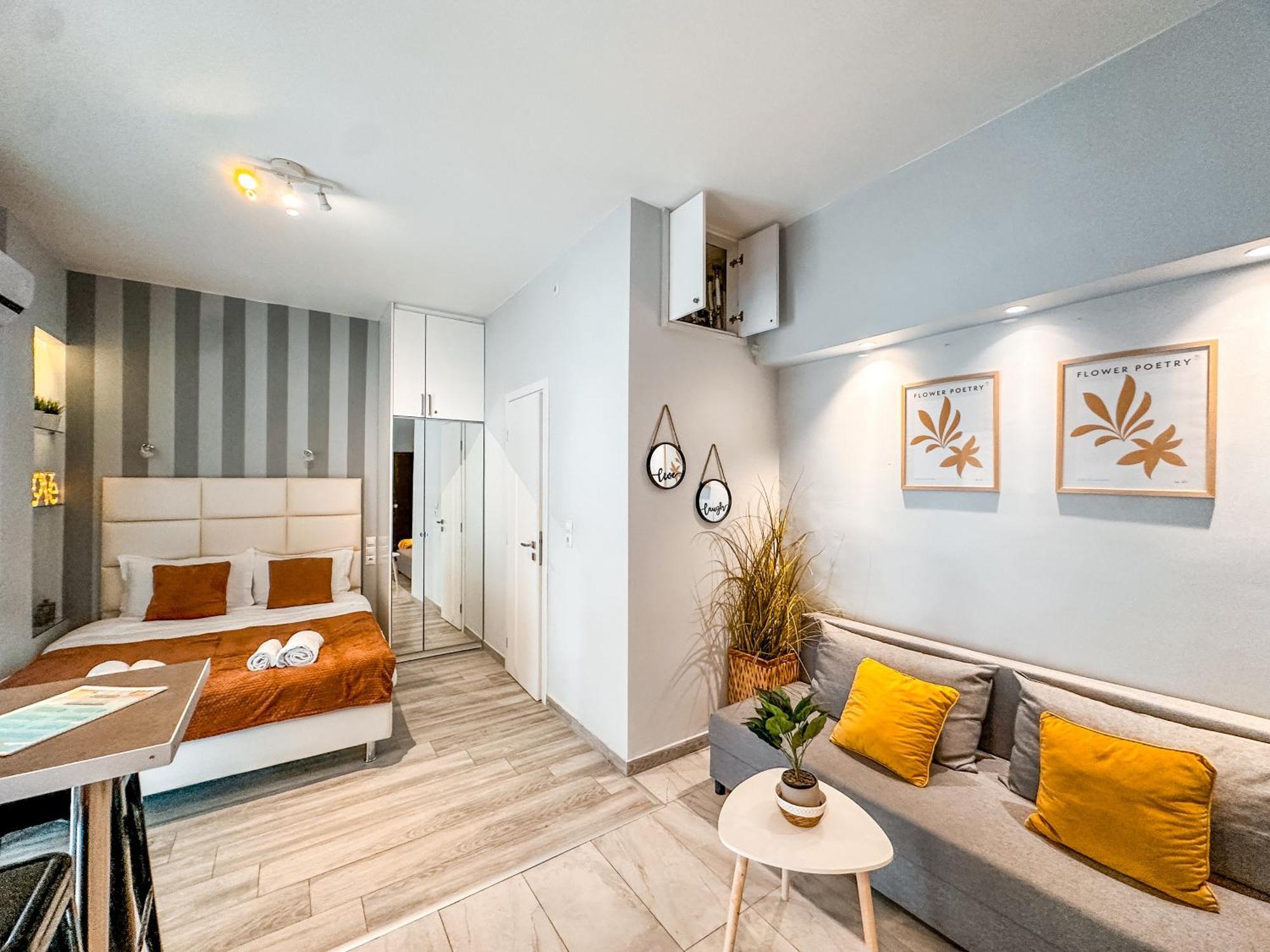 Walk To Markets From A Cozy Studio By Cielo Homes Athena Bagian luar foto