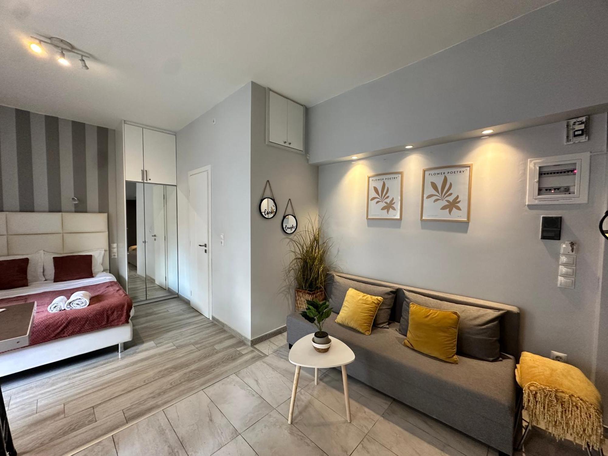 Walk To Markets From A Cozy Studio By Cielo Homes Athena Bagian luar foto
